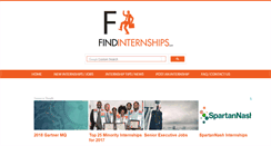 Desktop Screenshot of findinternships.com