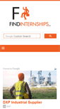 Mobile Screenshot of findinternships.com
